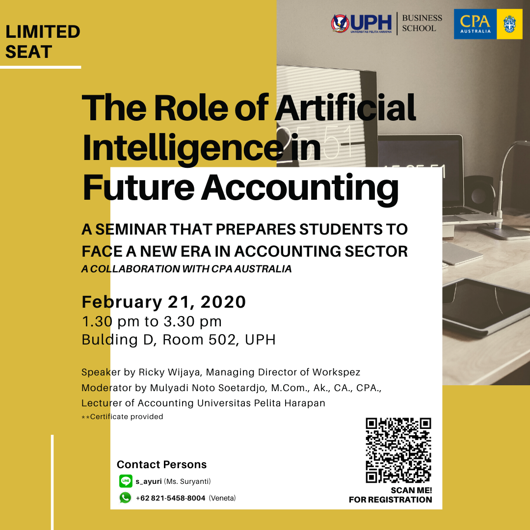 The Role of Artificial Intelligence in Future Accounting - UPH | Universitas Pelita Harapan