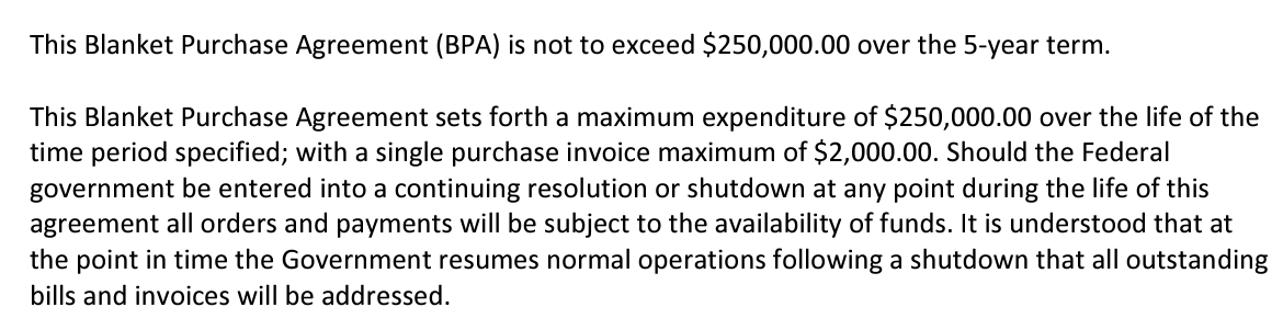 Blanket Purchase Agreement | GovCon Money Makers