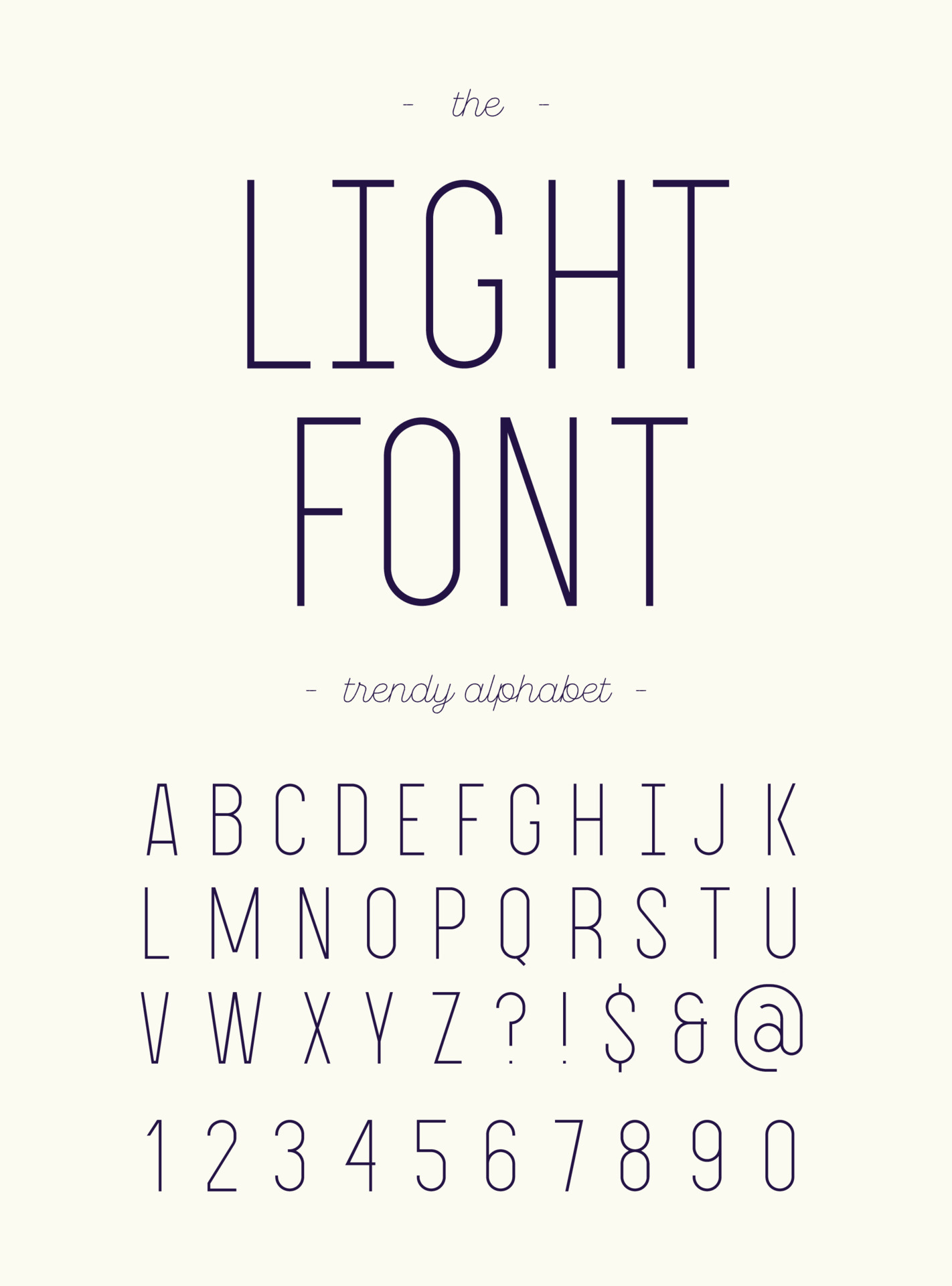 Modern Typeface Poster